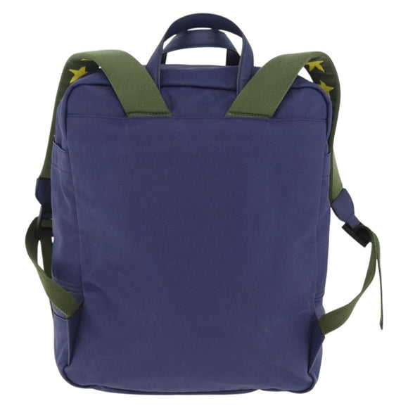 GUCCI RON HERMAN Backpack Canvas Navy Silver 477875 Auth 200358M