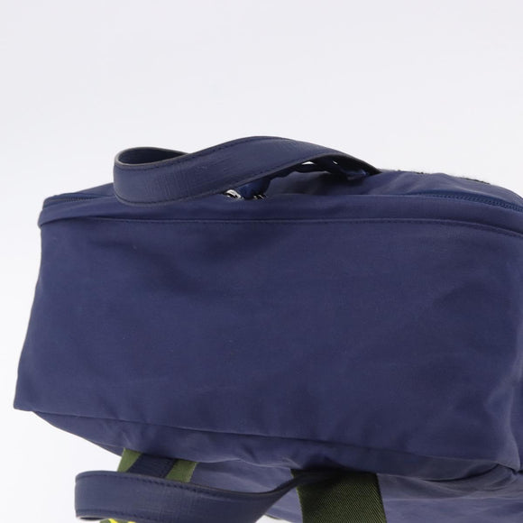 GUCCI RON HERMAN Backpack Canvas Navy Silver 477875 Auth 200358M