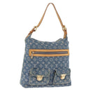 LOUIS VUITTON Monogram Denim Buggy GM Shoulder Bag Blue M95048 LV Auth 200360V-1
