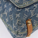 LOUIS VUITTON Monogram Denim Buggy GM Shoulder Bag Blue M95048 LV Auth 200360V-9