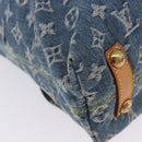 LOUIS VUITTON Monogram Denim Buggy GM Shoulder Bag Blue M95048 LV Auth 200360V-15