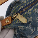 LOUIS VUITTON Monogram Denim Buggy GM Shoulder Bag Blue M95048 LV Auth 200360V-10