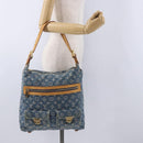 LOUIS VUITTON Monogram Denim Buggy GM Shoulder Bag Blue M95048 LV Auth 200360V-22