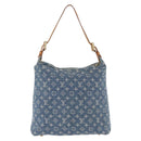 LOUIS VUITTON Monogram Denim Buggy GM Shoulder Bag Blue M95048 LV Auth 200360V-2