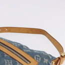 LOUIS VUITTON Monogram Denim Buggy GM Shoulder Bag Blue M95048 LV Auth 200360V-8