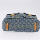 LOUIS VUITTON Monogram Denim Buggy GM Shoulder Bag Blue M95048 LV Auth 200360V-5