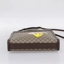GUCCI GG Supreme Bananya Hand Bag PVC 2way Beige Gold Tone 703793 Auth 200361M-5