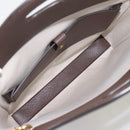 GUCCI GG Supreme Bananya Hand Bag PVC 2way Beige Gold Tone 703793 Auth 200361M-10