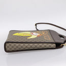 GUCCI GG Supreme Bananya Hand Bag PVC 2way Beige Gold Tone 703793 Auth 200361M-4