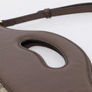 GUCCI GG Supreme Bananya Hand Bag PVC 2way Beige Gold Tone 703793 Auth 200361M-14