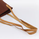 HERMES Amedaba Cabas Du Poche Shoulder Bag Canvas Brown Gold Tone Auth 200362A-7