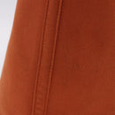 HERMES Valparaiso Hand Bag Canvas Orange Silver Auth 200363V-5