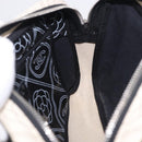 CHANEL Camelia Shoulder Bag Leather White Black CC Auth 200364SAM-20