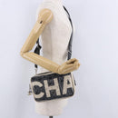 CHANEL Camelia Shoulder Bag Leather White Black CC Auth 200364SAM-26