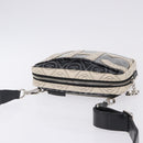 CHANEL Camelia Shoulder Bag Leather White Black CC Auth 200364SAM-6