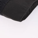 HERMES Her Line Shoulder Pochette Canvas Gray Auth 200365A-14