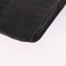 HERMES Her Line Shoulder Pochette Canvas Gray Auth 200365A-16