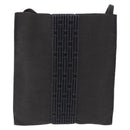 HERMES Her Line Shoulder Pochette Canvas Gray Auth 200365A-13