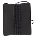 HERMES Her Line Shoulder Pochette Canvas Gray Auth 200365A-2