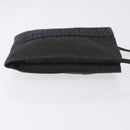 HERMES Her Line Shoulder Pochette Canvas Gray Auth 200365A-3