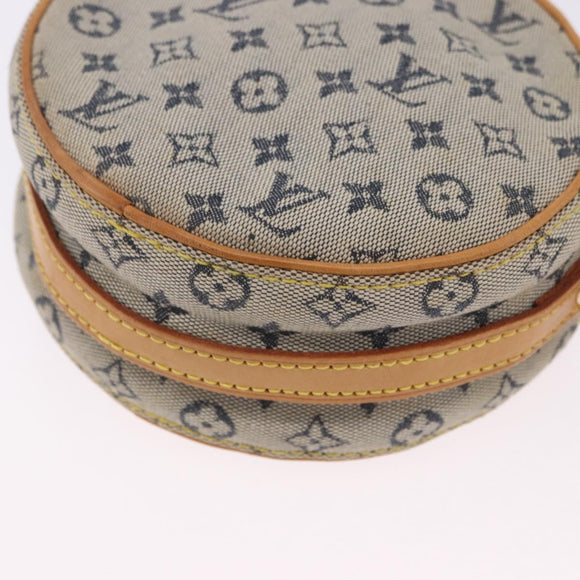 LOUIS VUITTON Monogram Mini Jeanne PM Shoulder Bag Blue M92001 LV Auth 200366