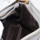 Miu Miu Shoulder Bag Suede Gray Gold Tone Auth 200371A-20