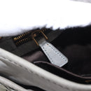 Miu Miu Shoulder Bag Suede Gray Gold Tone Auth 200371A-23