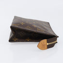 LOUIS VUITTON Monogram Poche Toilette 19 Pouch M47544 LV Auth 200373-3