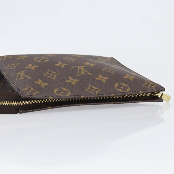 LOUIS VUITTON Monogram Poche Toilette 19 Pouch M47544 LV Auth 200373