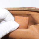 CELINE Macadam Clutch Bag PVC Leather Brown Gold Tone Auth 200374-12