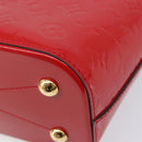 LOUIS VUITTON Monogram Vernis Montebello PM Hand Bag Red M90165 LV Auth 200378V-16