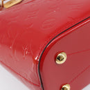 LOUIS VUITTON Monogram Vernis Montebello PM Hand Bag Red M90165 LV Auth 200378V-17