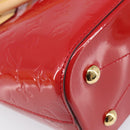 LOUIS VUITTON Monogram Vernis Montebello PM Hand Bag Red M90165 LV Auth 200378V-19