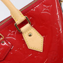 LOUIS VUITTON Monogram Vernis Montebello PM Hand Bag Red M90165 LV Auth 200378V-21