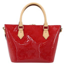 LOUIS VUITTON Monogram Vernis Montebello PM Hand Bag Red M90165 LV Auth 200378V-2