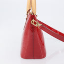 LOUIS VUITTON Monogram Vernis Montebello PM Hand Bag Red M90165 LV Auth 200378V-4
