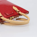 LOUIS VUITTON Monogram Vernis Montebello PM Hand Bag Red M90165 LV Auth 200378V-7