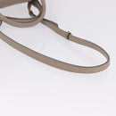CELINE Big Bag Hand Bag Leather 2way Beige Silver Auth 200379V-9