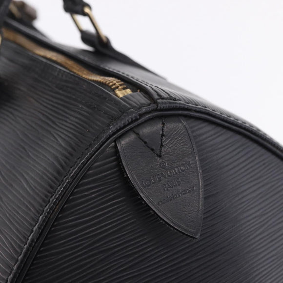 LOUIS VUITTON Epi Speedy 30 Hand Bag Noir Black M43002 LV Auth 200381V