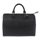 LOUIS VUITTON Epi Speedy 30 Hand Bag Noir Black M43002 LV Auth 200381V-2