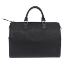 LOUIS VUITTON Epi Speedy 30 Hand Bag Noir Black M43002 LV Auth 200381V-3