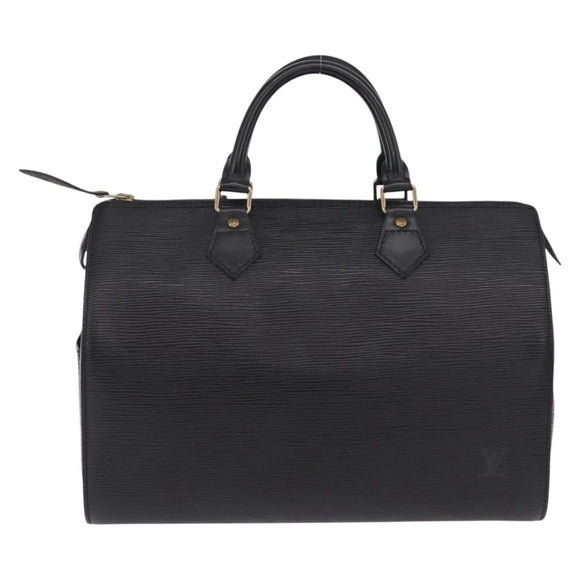LOUIS VUITTON Epi Speedy 30 Hand Bag Noir Black M43002 LV Auth 200381V