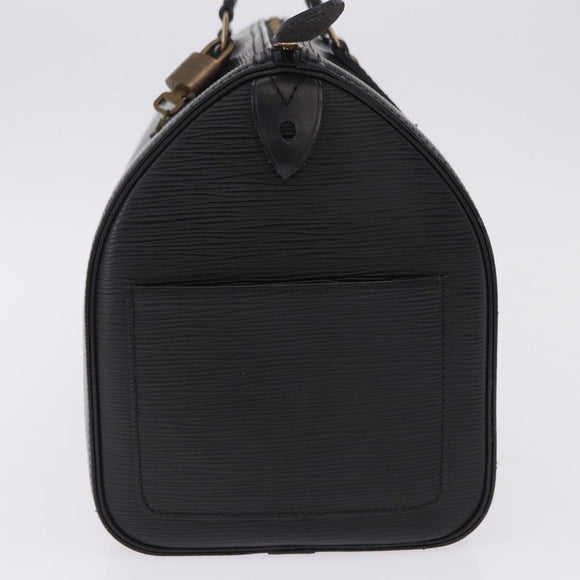 LOUIS VUITTON Epi Speedy 30 Hand Bag Noir Black M43002 LV Auth 200381V