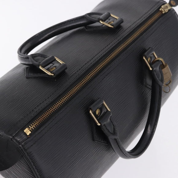 LOUIS VUITTON Epi Speedy 30 Hand Bag Noir Black M43002 LV Auth 200381V