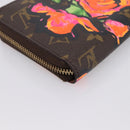 LOUIS VUITTON Monogram Rose Zippy Wallet Long Wallet M93579 LV Auth 200391-16