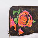 LOUIS VUITTON Monogram Rose Zippy Wallet Long Wallet M93579 LV Auth 200391-17