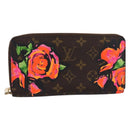 LOUIS VUITTON Monogram Rose Zippy Wallet Long Wallet M93579 LV Auth 200391-13