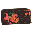 LOUIS VUITTON Monogram Rose Zippy Wallet Long Wallet M93579 LV Auth 200391-2