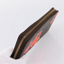 LOUIS VUITTON Monogram Rose Zippy Wallet Long Wallet M93579 LV Auth 200391-5