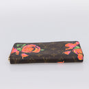 LOUIS VUITTON Monogram Rose Zippy Wallet Long Wallet M93579 LV Auth 200391-6
